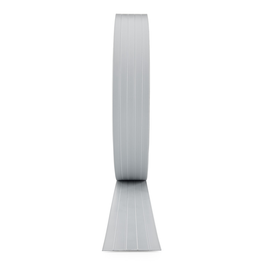 Kemény PVC adatvédelmi csíkok Privacy Roll Double Bar kerítés kerítés kerítés csíkok Magasság: 4,75cm Vastagság: 1,5mm, szürke RAL7040