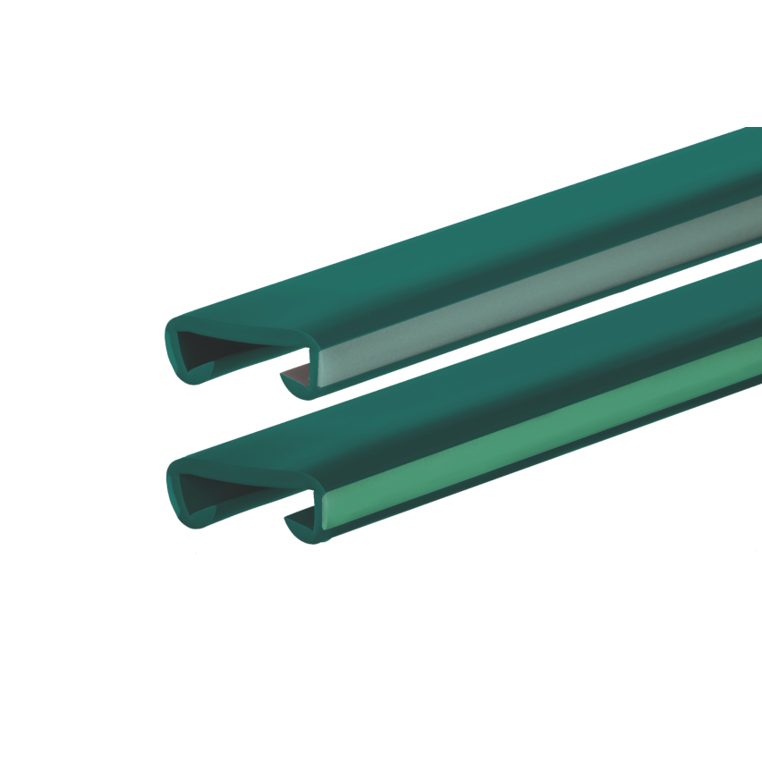 PVC korlát, lépcsőkorlát, lépcsőkorlát, PHOTO, 40x8mm, zöld, 1m, zöld, 1m