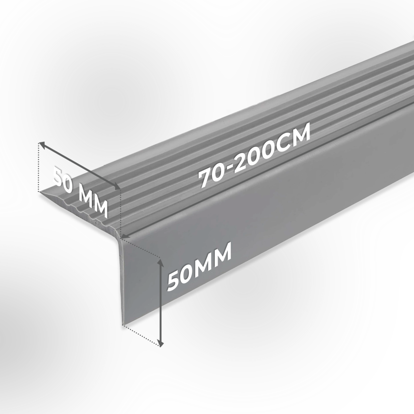 Csúszásgátló, öntapadó figyelmeztető lépcsőprofil RGP-O 50x50 mm piros