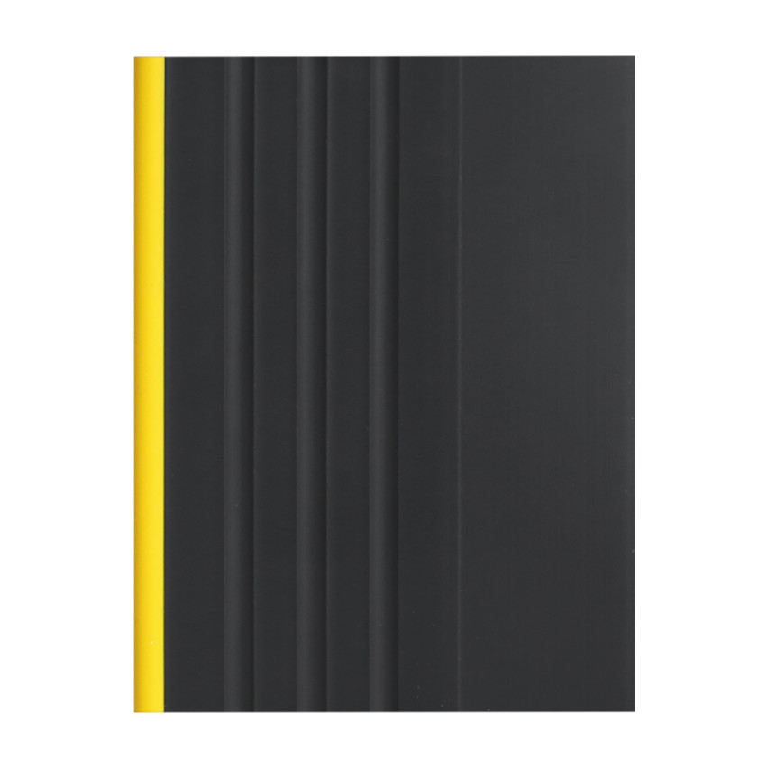 Csúszásgátló lépcsőprofil, figyelmeztető, 40x40mm, 150cm, fekete