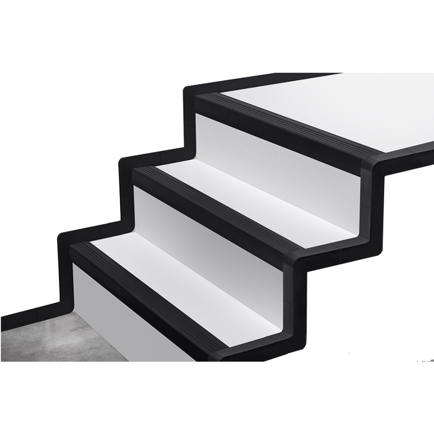 Készlet PVC lépcsők barna színű befejezéséhez
