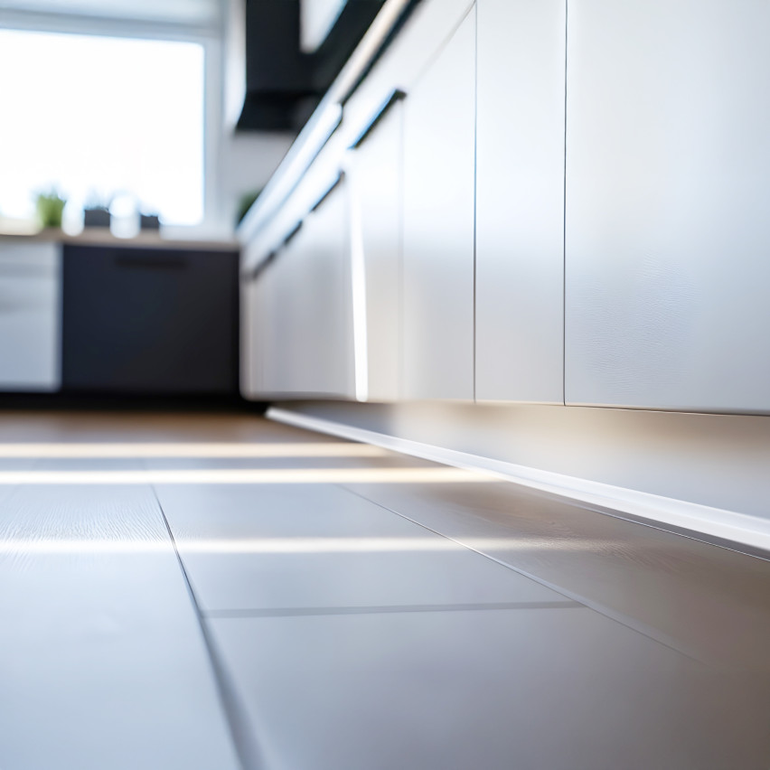 Lágy PVC Szegélyléc, Puha lábazati öntapadós 10x10mm konyhai és fürdőszobai kanyar PVC tömítőszalag közös tömítőszalag krém 5m