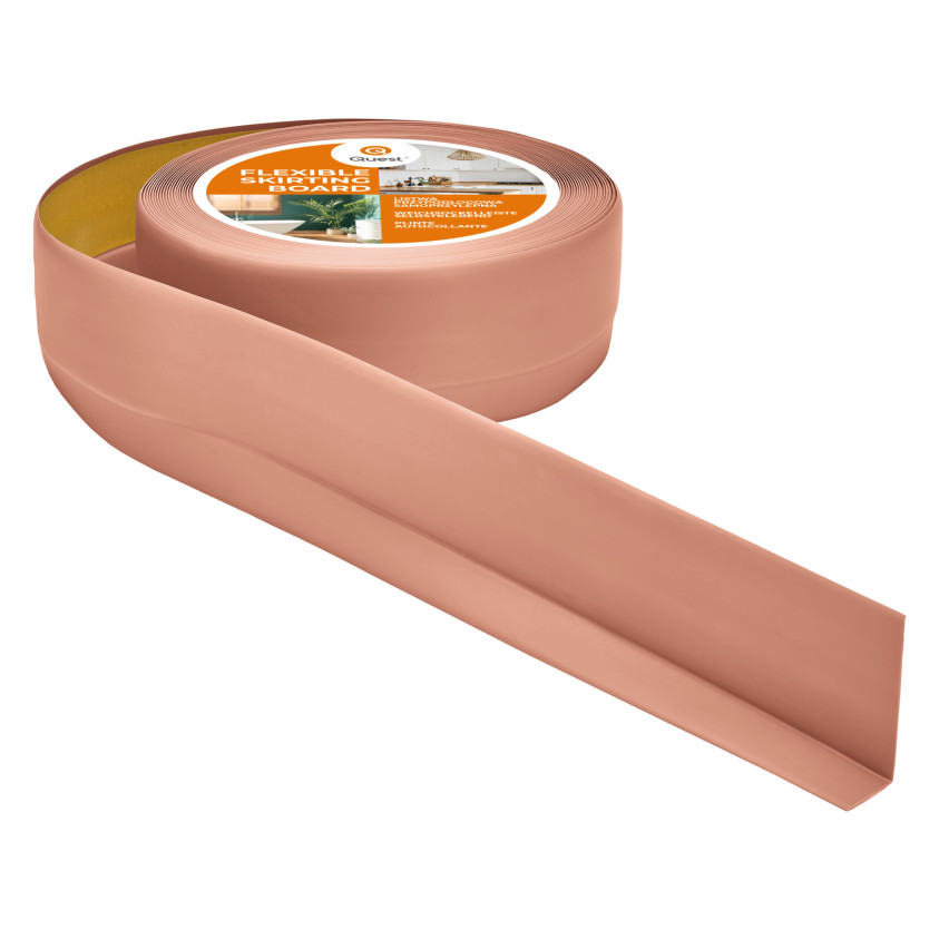 Öntapadós PVC lábazat 50x20mm világos barna