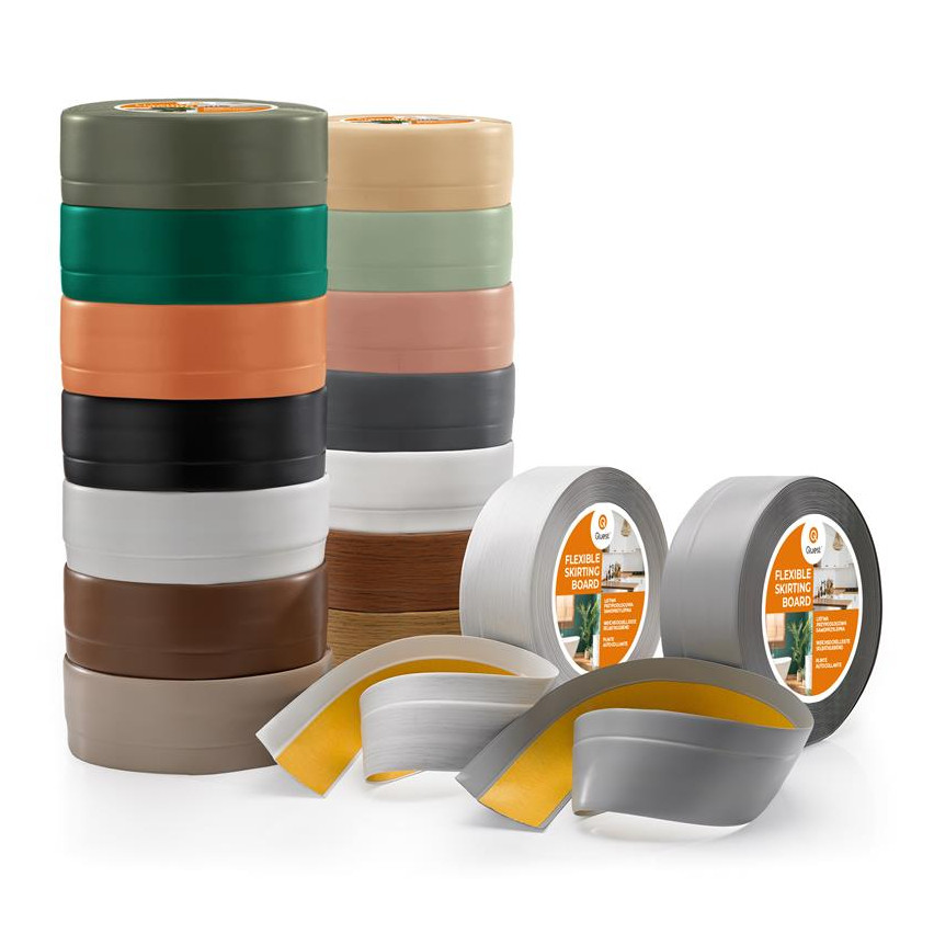 Öntapadós PVC lábazat 50x20mm világos barna