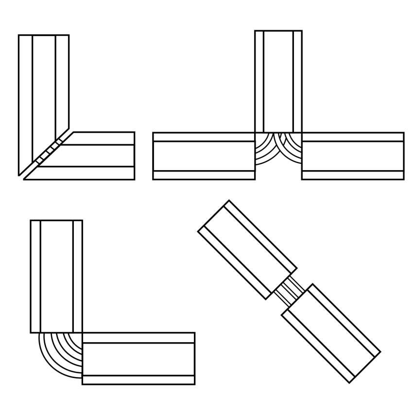 PVC kábelcsatorna - 200 cm, félköríves, szürke