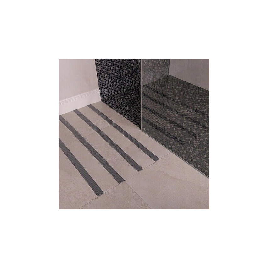 PVC csúszásgátló szalag Öntapadós, csúszásgátló szalagok lépcsőkhöz, csúszásgátló, 5m, fekete