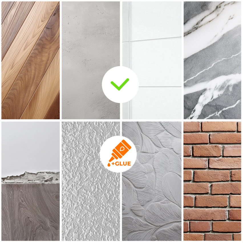 Öntapadós PVC lábazat 50x20mm világos barna