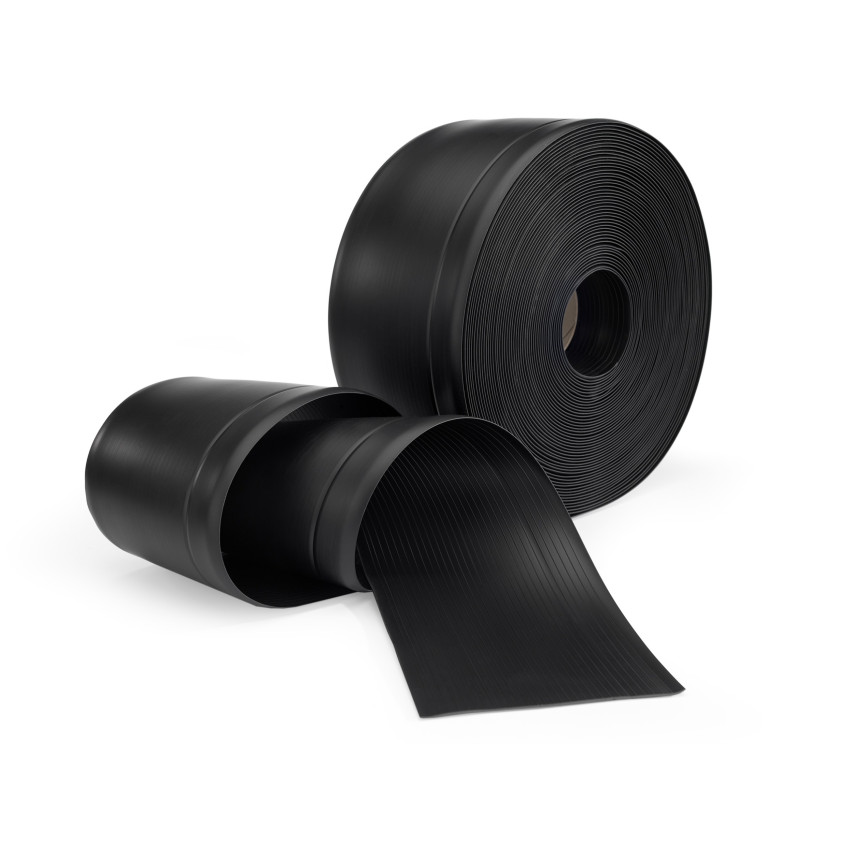 Puha szegélyléc, Rugalmas padlószegélyléc, Sarokszegélyléc, PVC 100x25mm, fekete